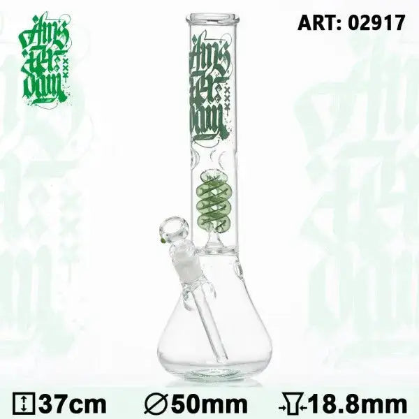 Amsterdam Glass Water Pipe with Coil Percolator