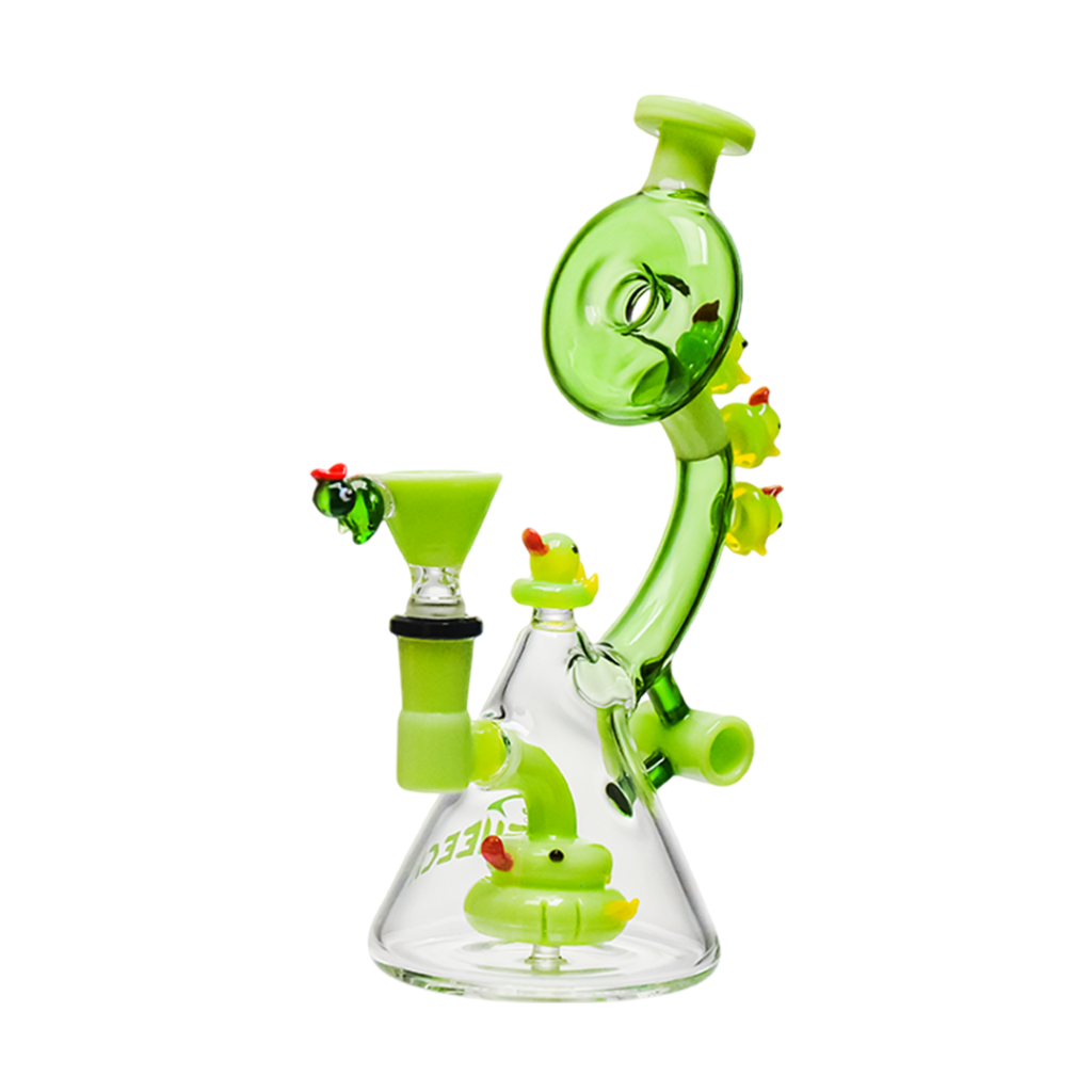 Cheech Glass 8.5″ The Ducks on the Ring Water Pipe