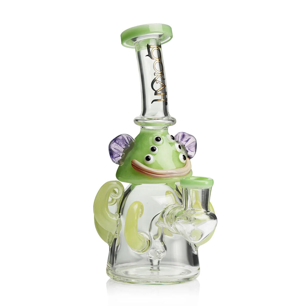 Lookah Glass 10″ Mini Cute Six Eyes Clown Water Pipe