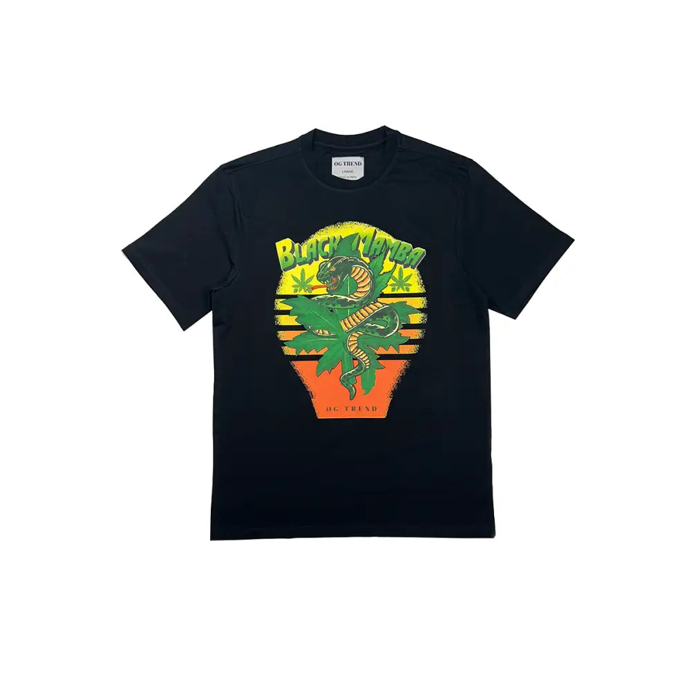 Black Mamba Half Sleeve Black T-shirt Essential for your Wardrobe – Medium