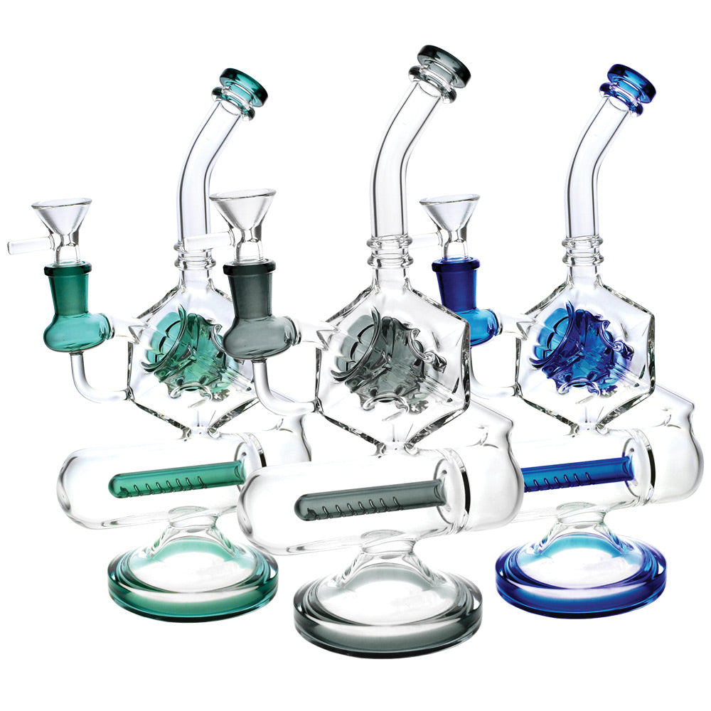 Pulsar Inception Cube Water Pipe- 10.5″/14mm F/Colors Vary