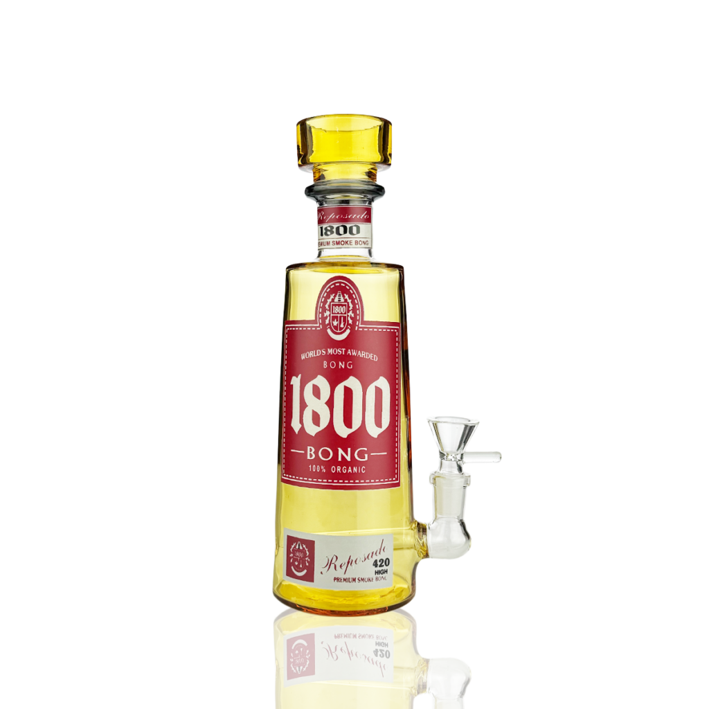 Classic 1800 Liquor Bottle Water Pipe – 9.5 Inch