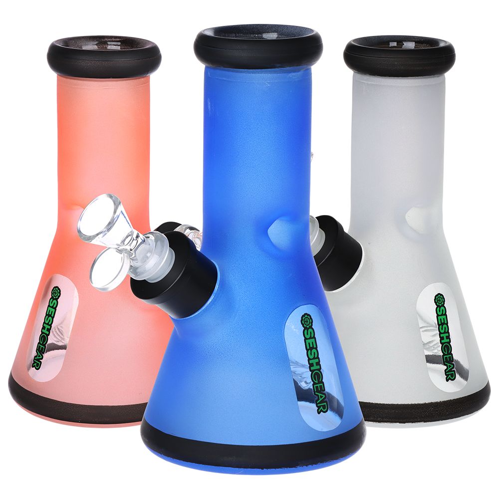 SeshGear Glass Beaker Water Pipe Smokers’ Kit | 8″ | 14mm F