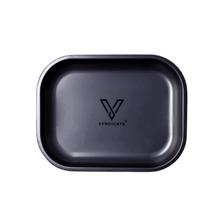 V Class Black Metal Rollin' Tray