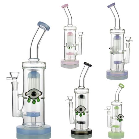 Slime Double Chamber Water Pipe with 14mm Male Bowl