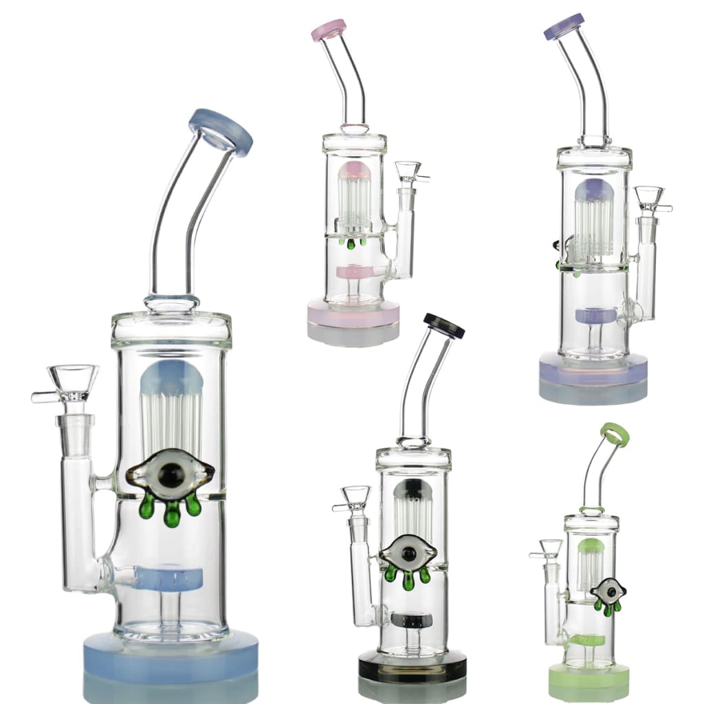 Slime Double Chamber Water Pipe with 14mm Male Bowl