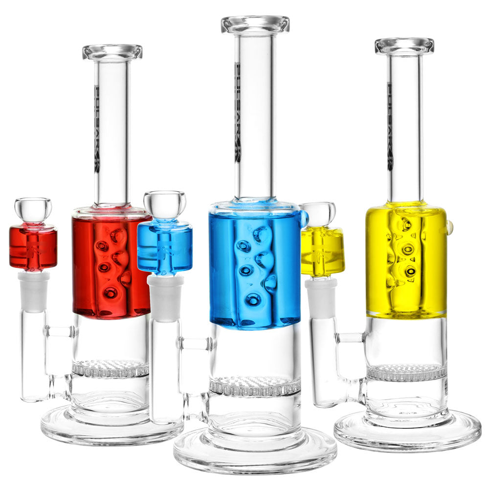 Pulsar Polar Stack Glycerin Water Pipe -9.25″/14mm F/Clrs Vary