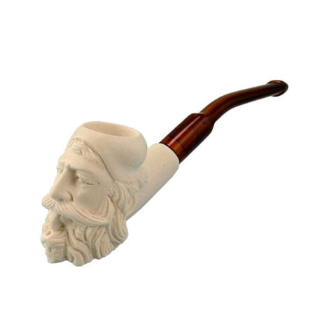 Hand Carved Small Meerschaum Pipe–Dunhill Head