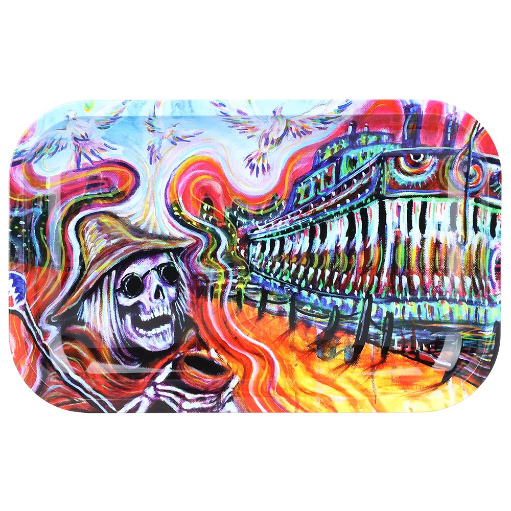 Grateful Dead x Pulsar Metal Rolling Tray – Steamboat / 11″ x 7″