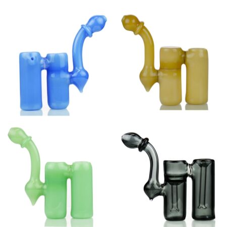 Double Chamber Bubbler Color Tube Glass for Smooth Hits