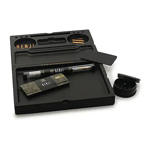 Benji Bankroll Bamboo Tray Kit for Premium Rolling Sessions