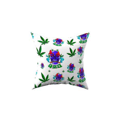 Artisanal Skull Accent Pillow for Modern Spaces