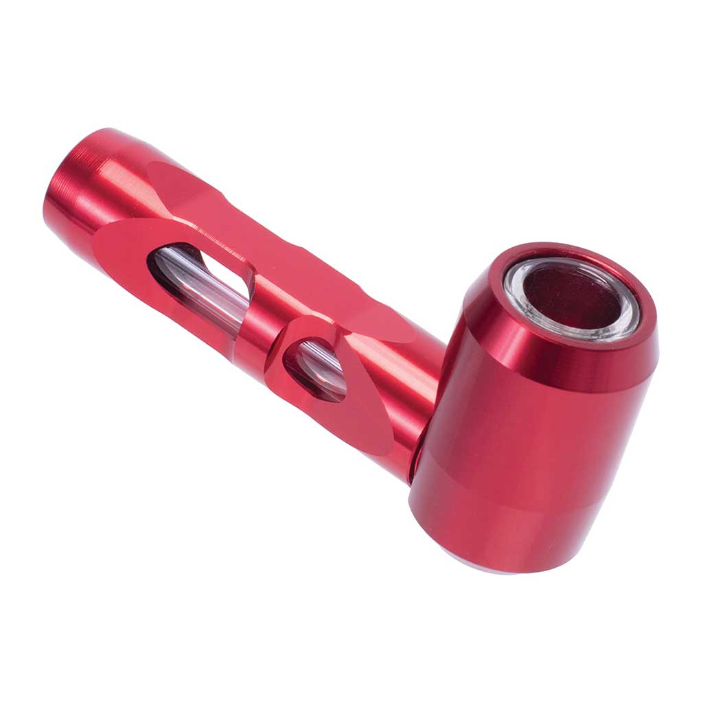 ALUMINUM GLASS SMOKING PIPE - Image 3
