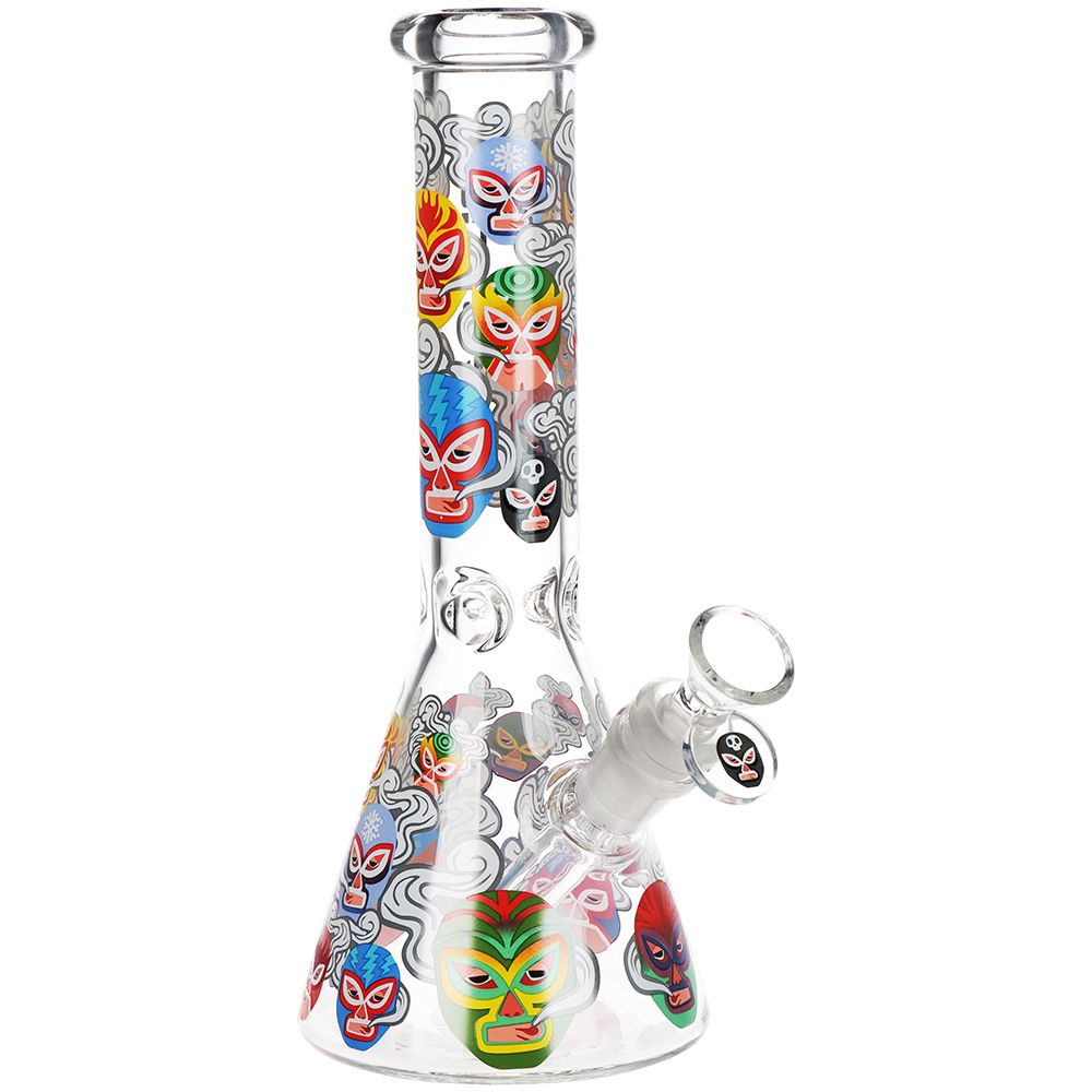 Pulsar Luchadors Beaker Glass Water Pipe – 10″ / 14mm F