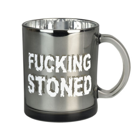 Stoned Metallic Glass Coffee Mug - 16oz