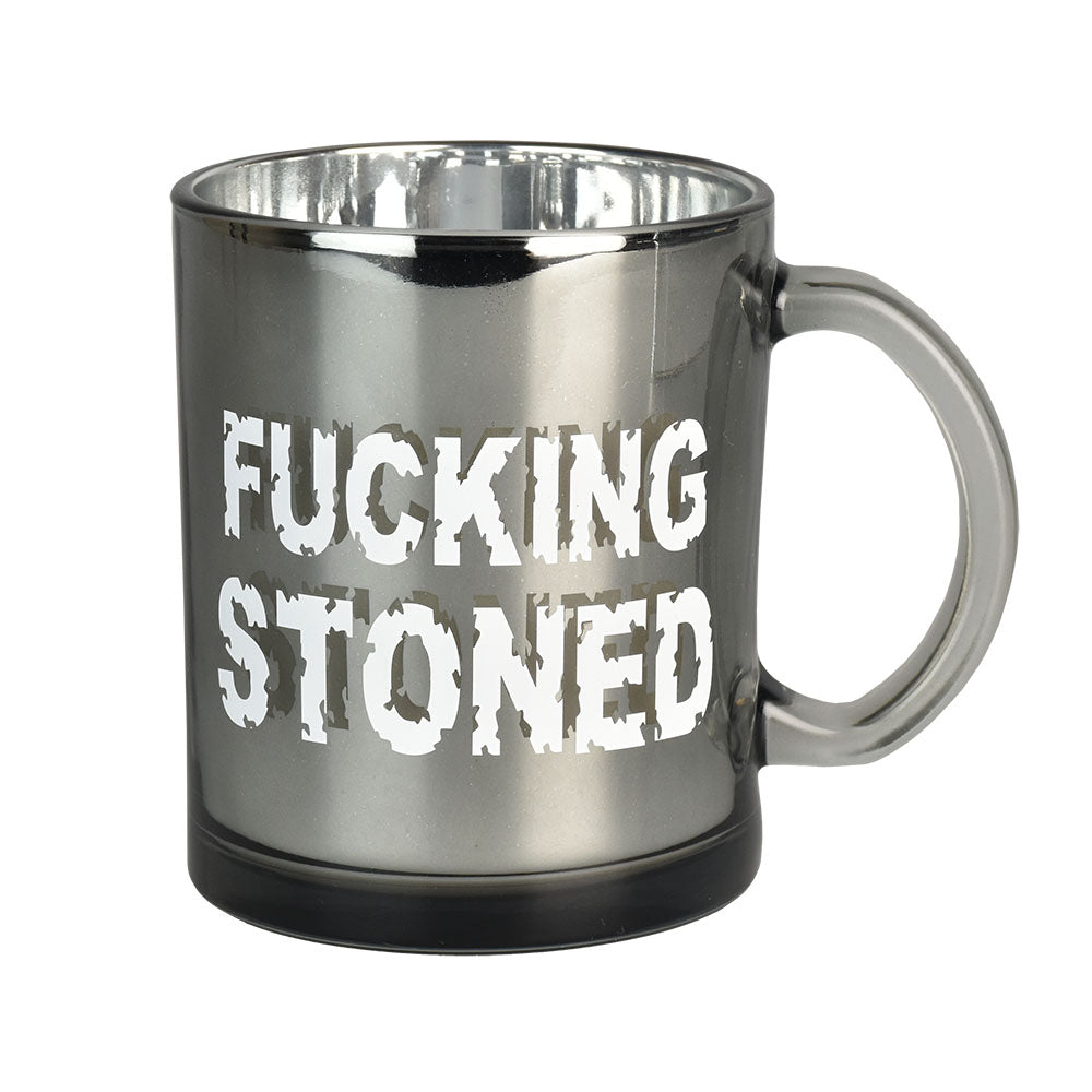 Stoned Metallic Glass Coffee Mug – 16oz