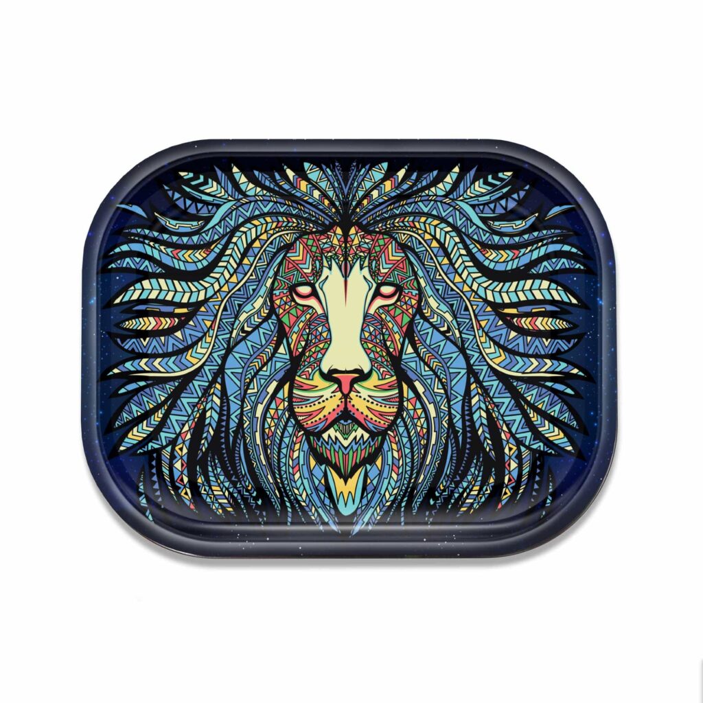 Tribal Lion Metal Rollin’ Tray