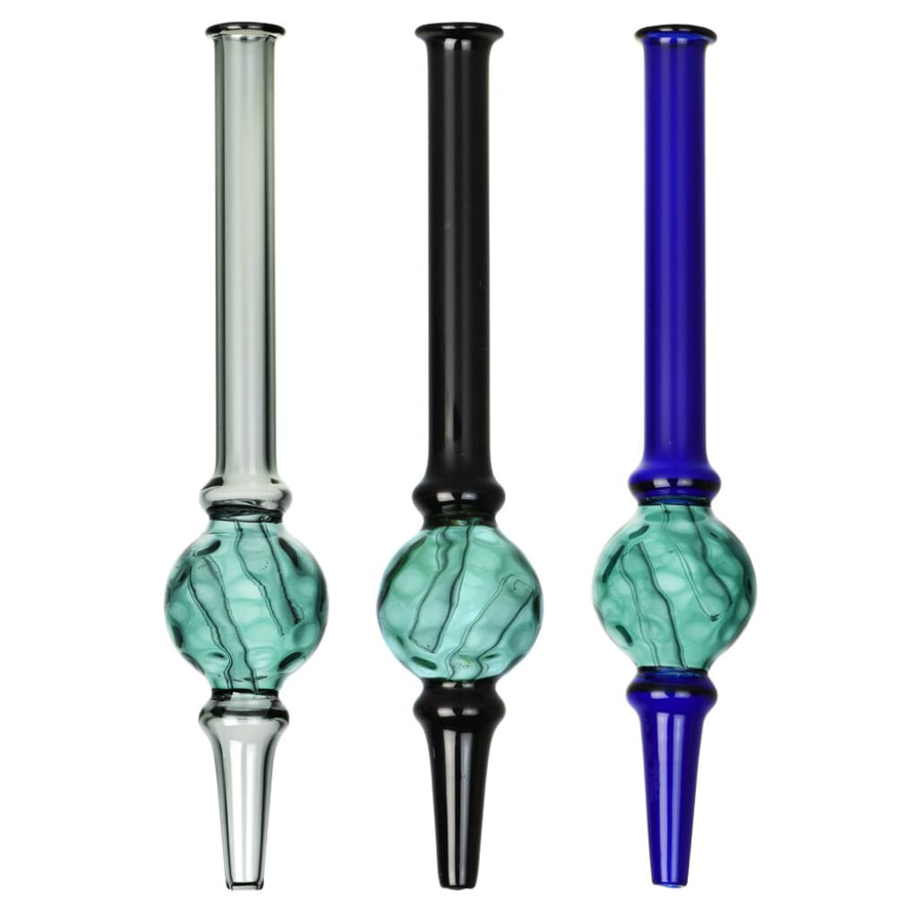 6.5glass Dab Straw With Dimple Diffusion Chamber – Dab