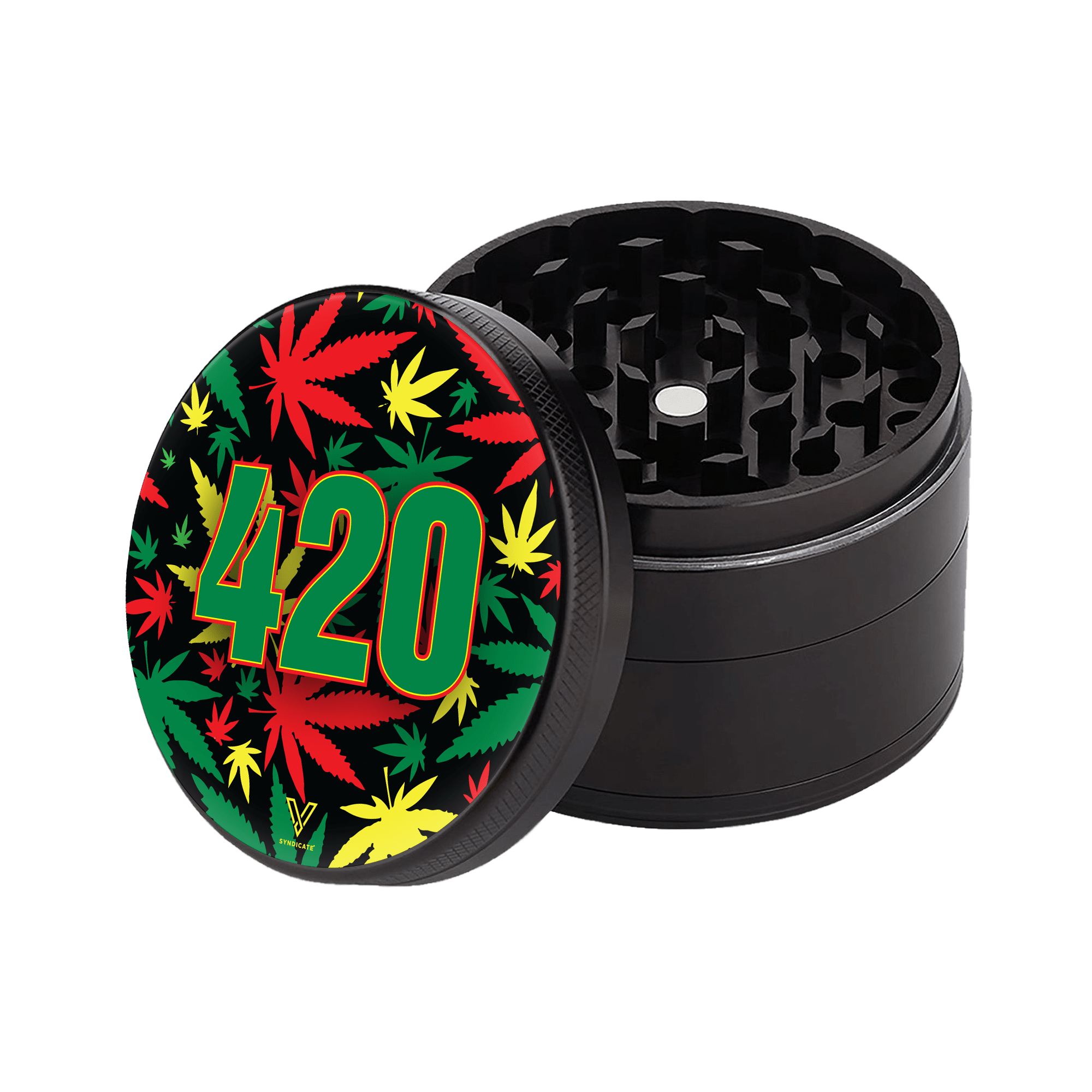 420 Rasta 4-Piece SharpShred Grinder