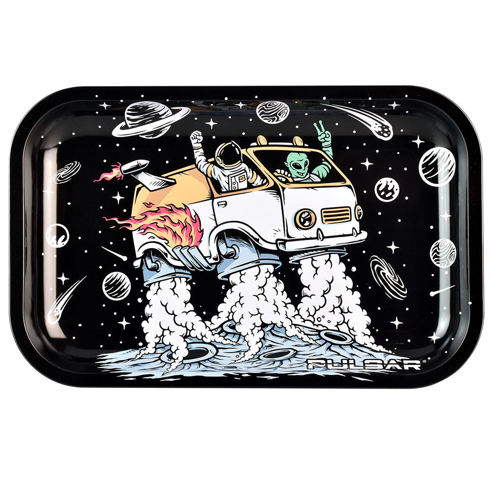 Pulsar Metal Rolling Tray – 11″x7″/Space Van