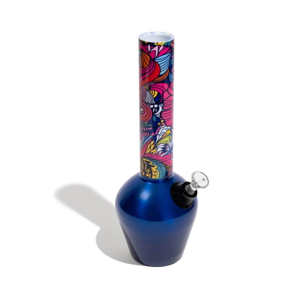 Chill Bong – Mix & Match – Gloss Blue & Floral Coloring Book Bong Combo