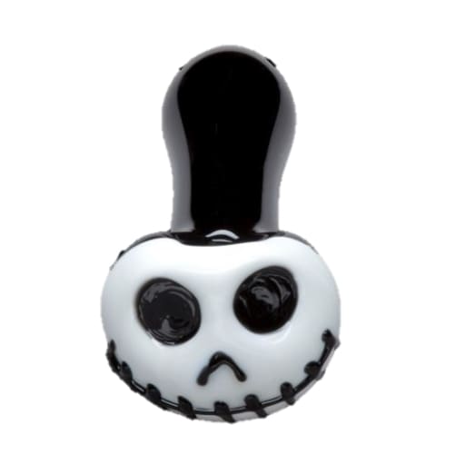 Jack Skellington Glass Pipe Handcrafted Smoking Accessory