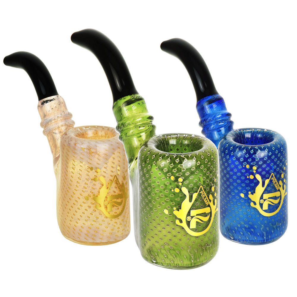 Pulsar Bubble Matrix Sherlock Pipe – 3.75″ / Colors Vary