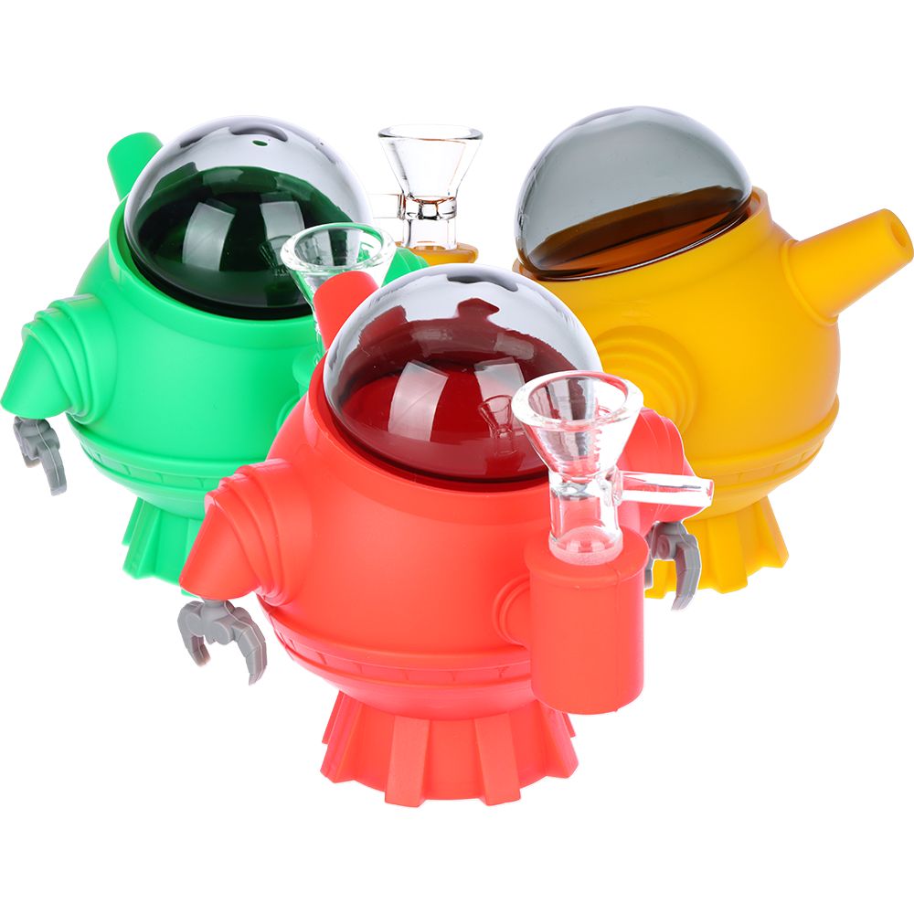 Stoner Bot 3000 Silicone Water Pipe – 4.5