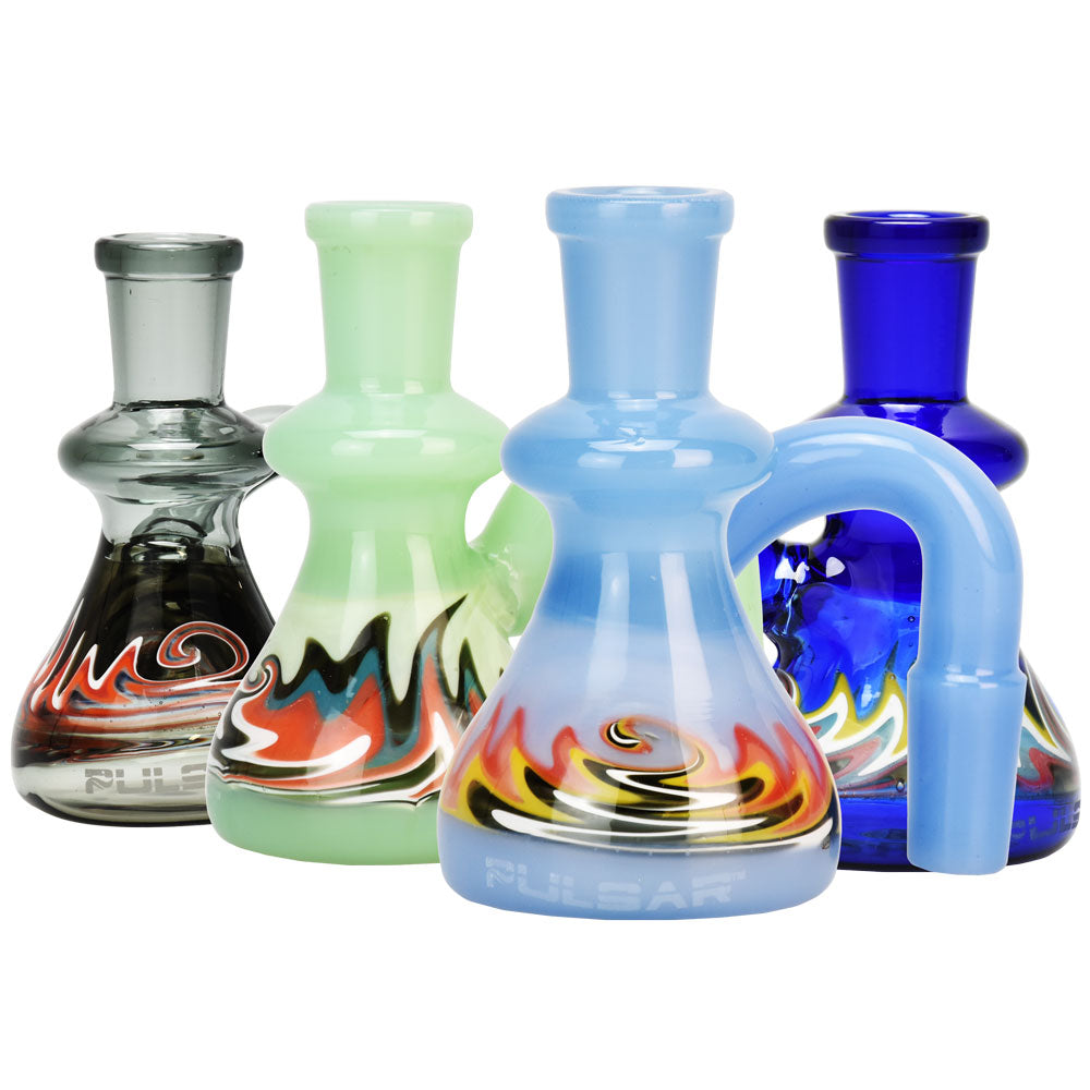 Pulsar Wig Wag Beaker Dry Ash Catcher – 90D/3.25″/Colors Vary