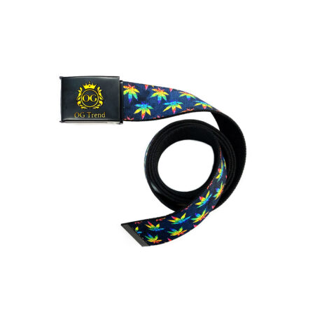 Tie-Dye Leaf Print Adjustable Unisex Belt