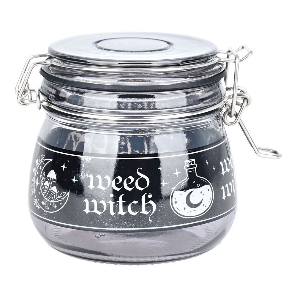 Dank Tank Witch Weed Glass Storage Jar – 4″ x 4.25″