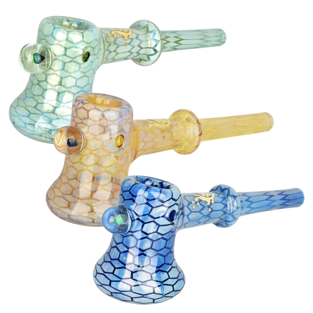 Pulsar Deco Hammer Hand Pipe w/ Opal Bead | 5.75″