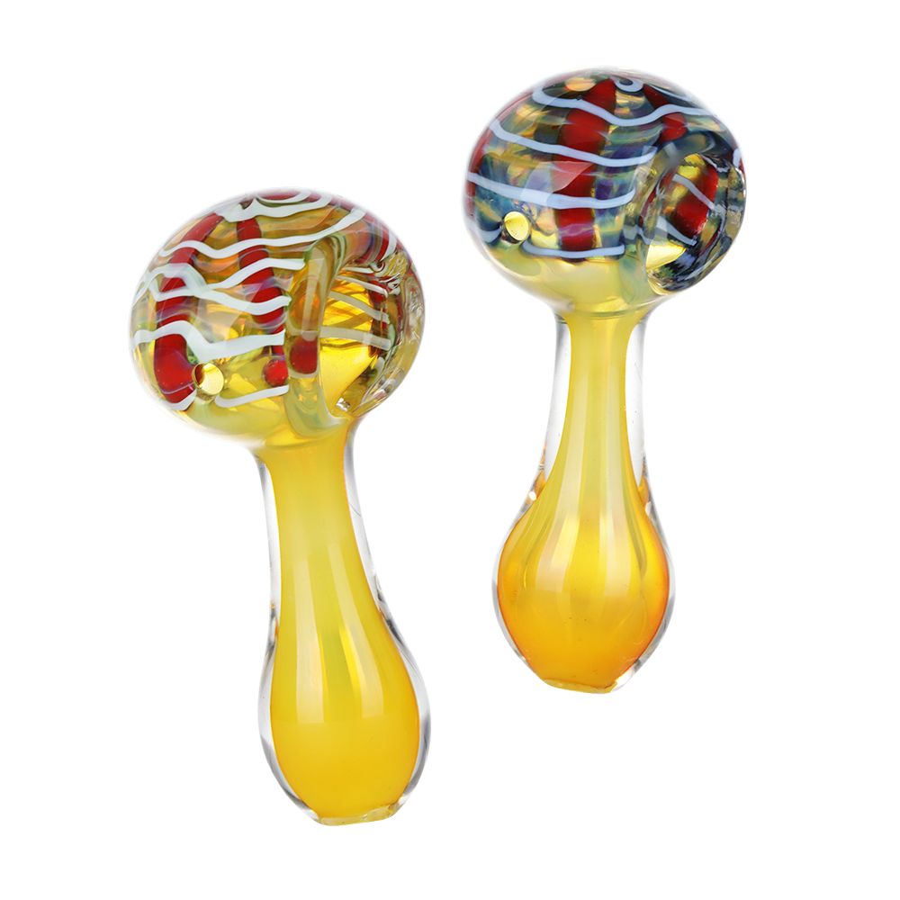 Golden Hour Glass Spoon Pipe – 3″