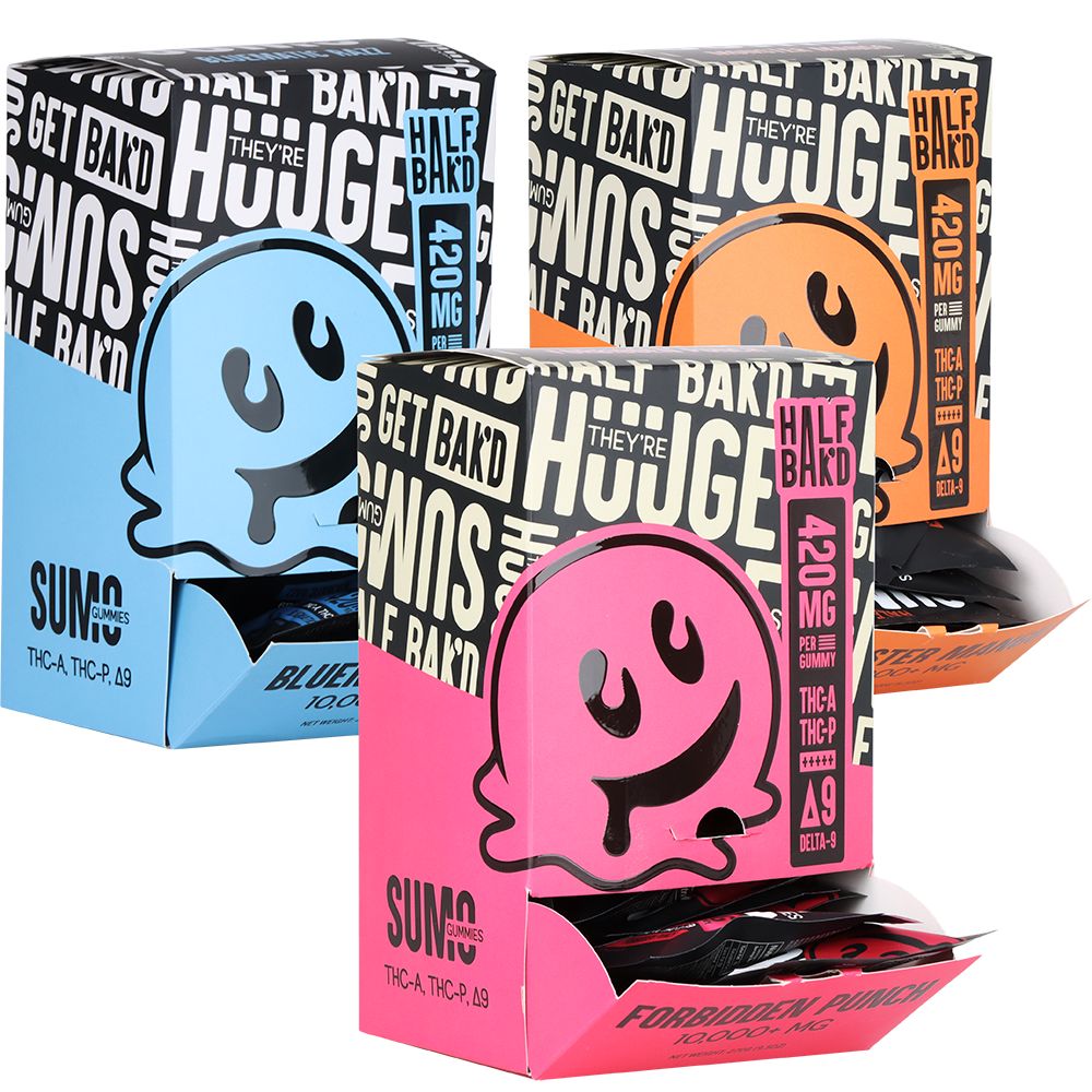 Half Bak’d Sumo THCA, THCP & D8 Gummies