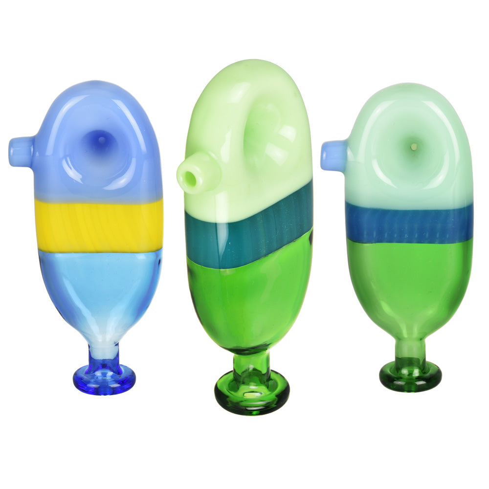 Submarine Smoker Hand Pipe – 4.9″/Colors Vary