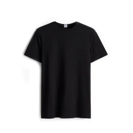 Pro Crux 100% Cotton Plain Black T-shirt