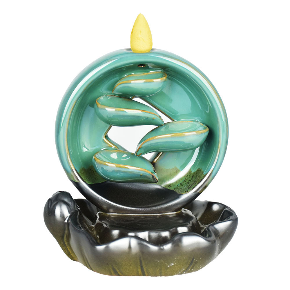 Sacred Shadows Ceramic Backflow Incense Burner – 5.5″