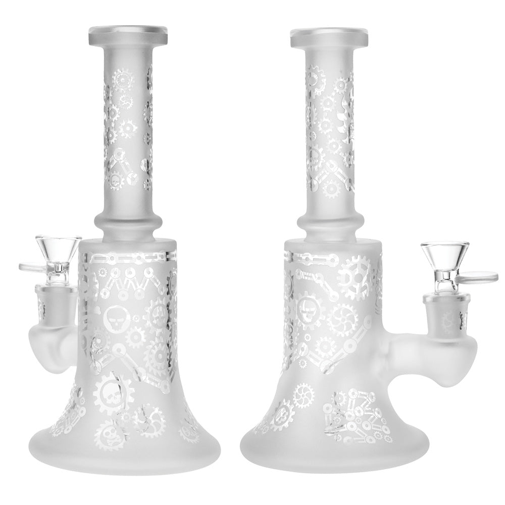 Frosted Bell Poison Gears Water Pipe – 8.75″/14mm F