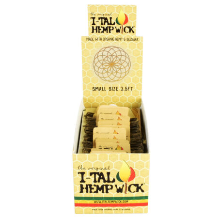 Small I-TAL Hemp Wick Display – 50pc