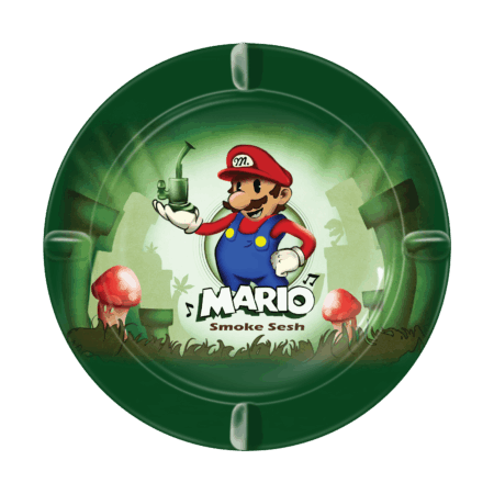 Mario Smoke Sesh Blazin' Ashtray Metal