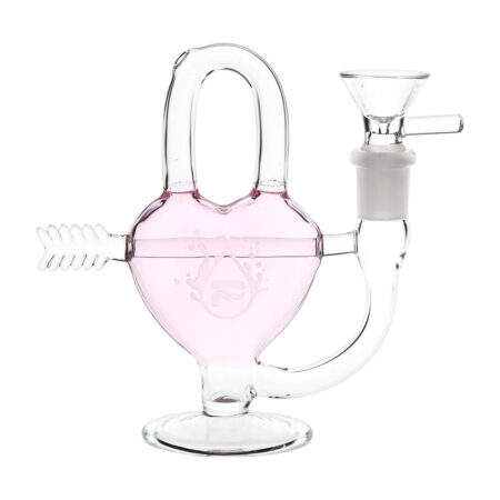 Pulsar Arrow Heart Glass Water Pipe – 5″ / 14mm F