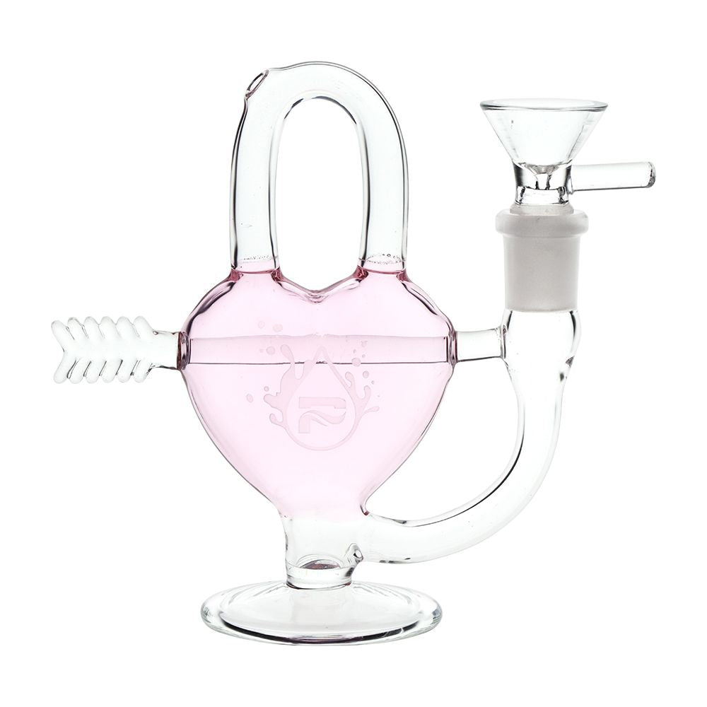 Pulsar Arrow Heart Glass Water Pipe – 5″ / 14mm F