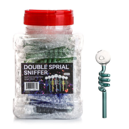 Spiral Glass Oil Burner Pipes - Jar of 85