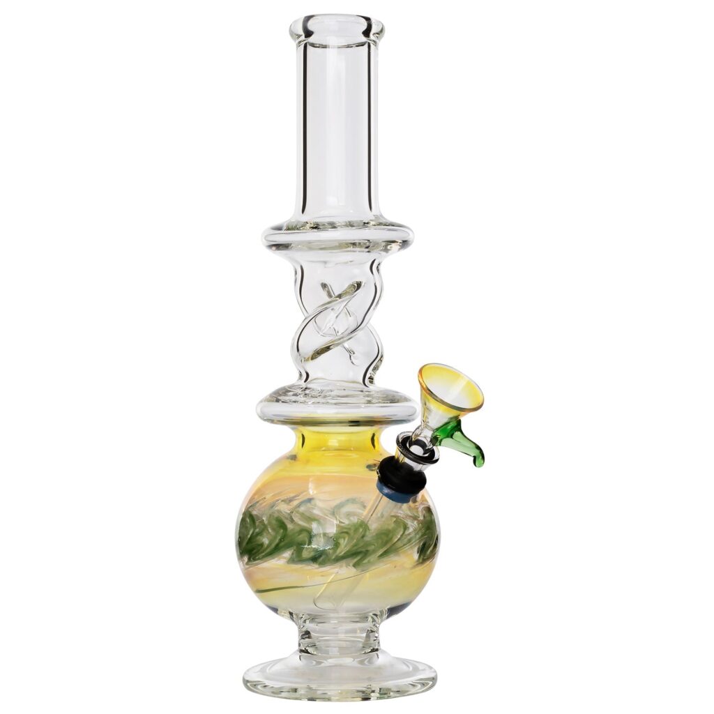 LA Pipes “The Typhoon Twister” Glass Bong