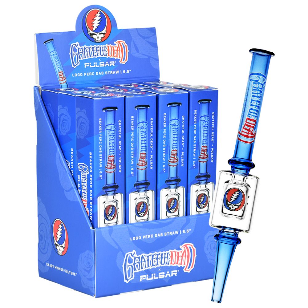 Grateful Dead x Pulsar Steal Your Face Dab Straw | 6.5″