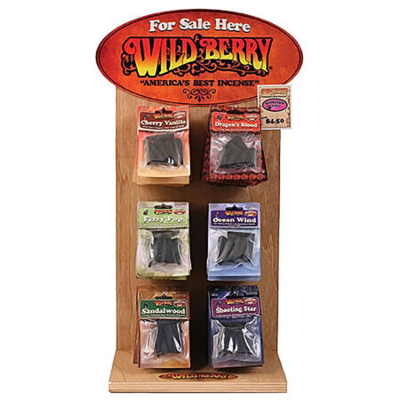 Wild Berry Backflow Incense Dealer Display - 6 Scents