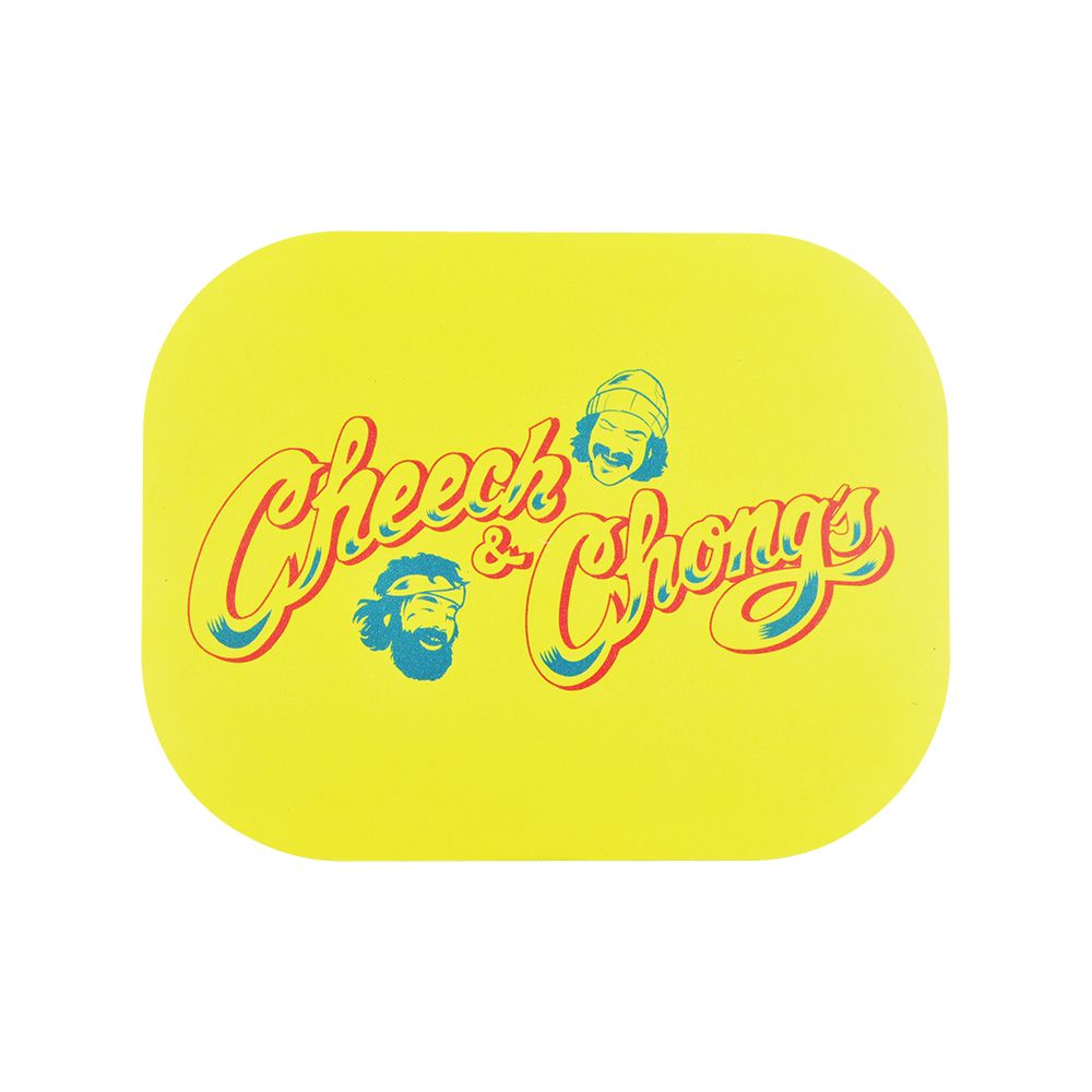 Cheech & Chong’s x Pulsar Mini Magnetic Rolling Tray Lid – Yellow Logo / 7″x5.5″