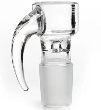 Clear Glass Arm Handle Bowls 14mm or 18mm Male Joint