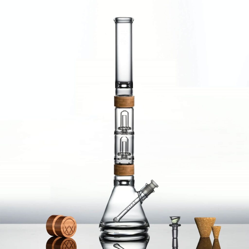 Vitae Glass 22″ Alpha + Dual UFO Perc Bong