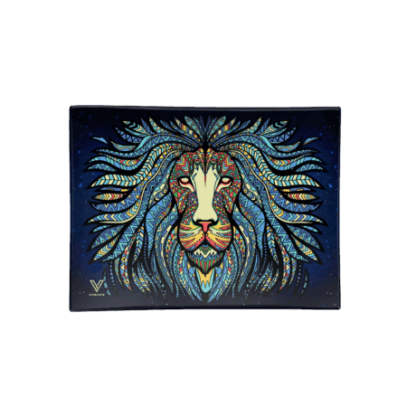 Tribal Lion Glass Rollin' Tray